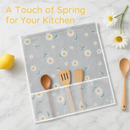 Refrigerator Dust Cover with Storage Pockets Multi Functional Waterproof Fridge Top Protector Household Kitchen Appliance Dust Proof Cover 2 Pack