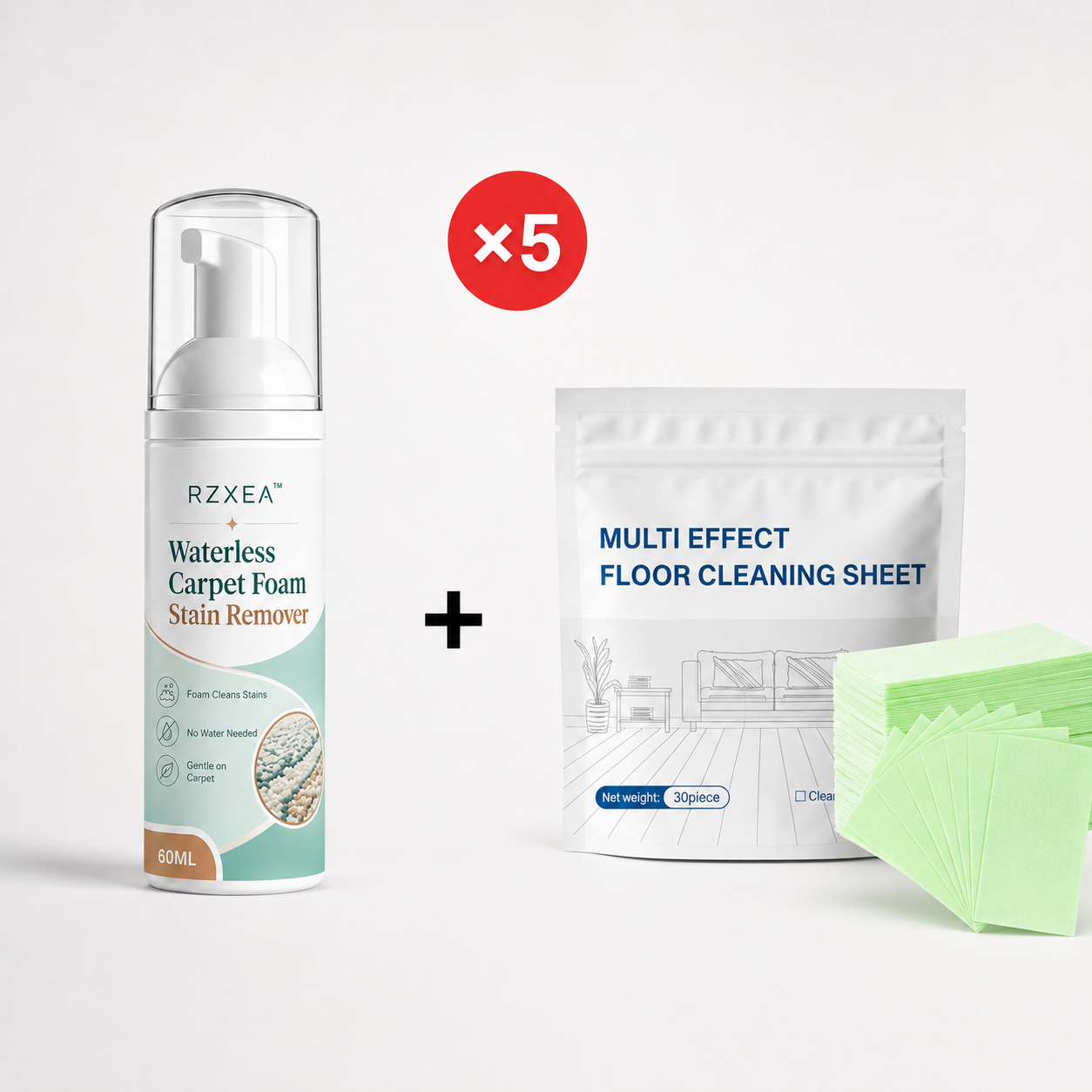RZXEA™ Waterless Carpet Foam Stain Remover