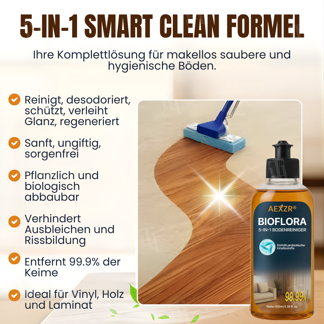 AEXZR® BioFlora 5-in-1 Bodenreiniger