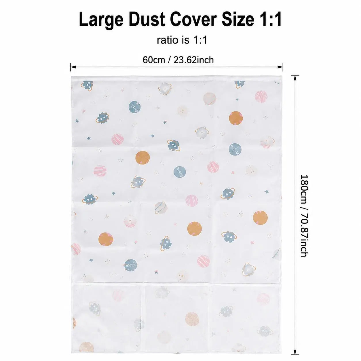 Refrigerator Dust Cover with Storage Pockets Multi Functional Waterproof Fridge Top Protector Household Kitchen Appliance Dust Proof Cover 2 Pack