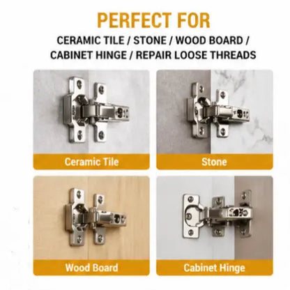 6*14Mm Door Hinge Thread Repair Screws, 30Pack/60Pack Short Expansion Wall Anchors, Stripped Thread Repair Fixer for Cabinet, Tile, Stone and Partition Hinge Mounting