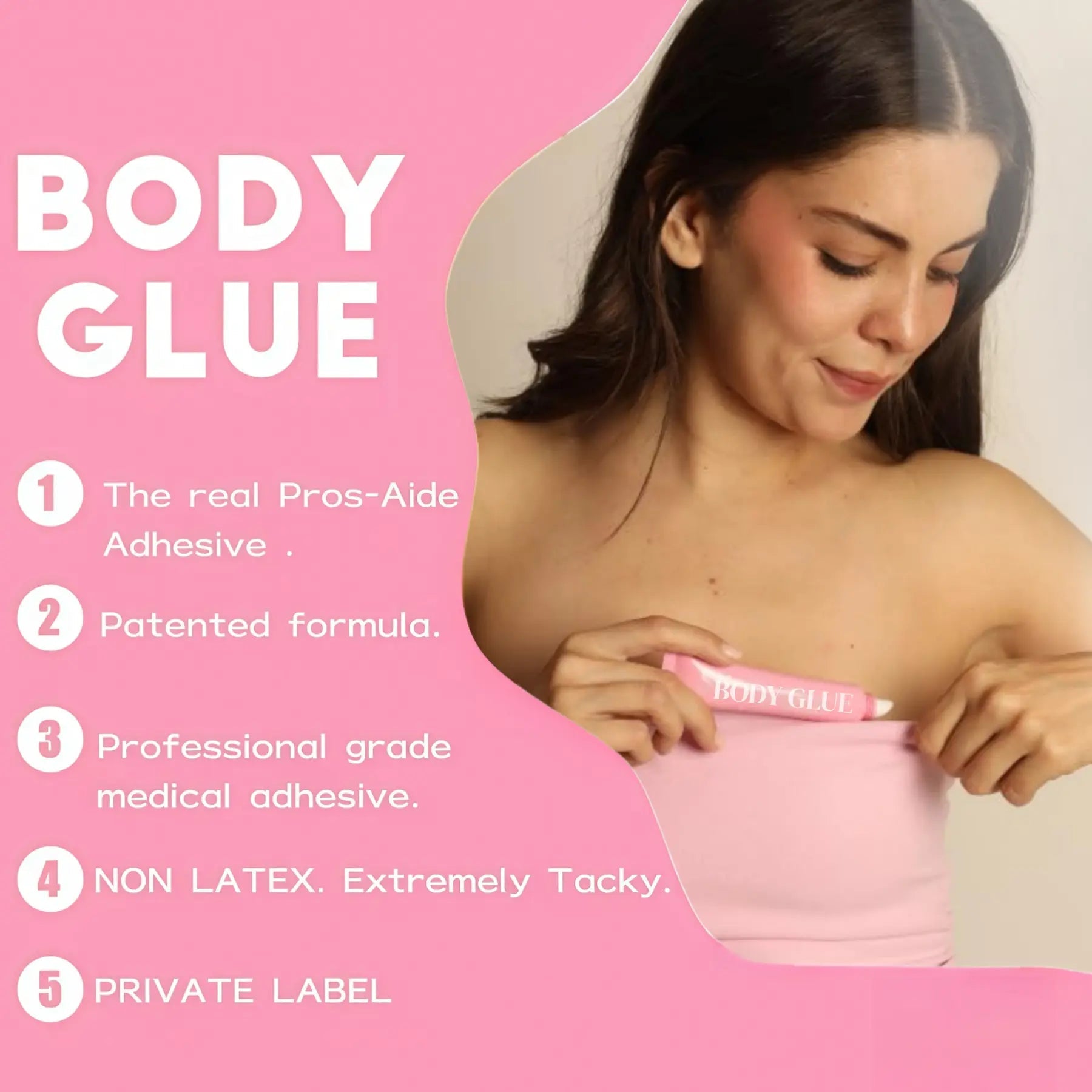 Body Adhesive 20G/0.7Oz - Body Glue for Long-Lasting Slip Resistance, a Fashion Glue That Leaves No Trace, Suitable for All Clothing Bra Accessories Womenswear Rider Tiktokshopspringglowup