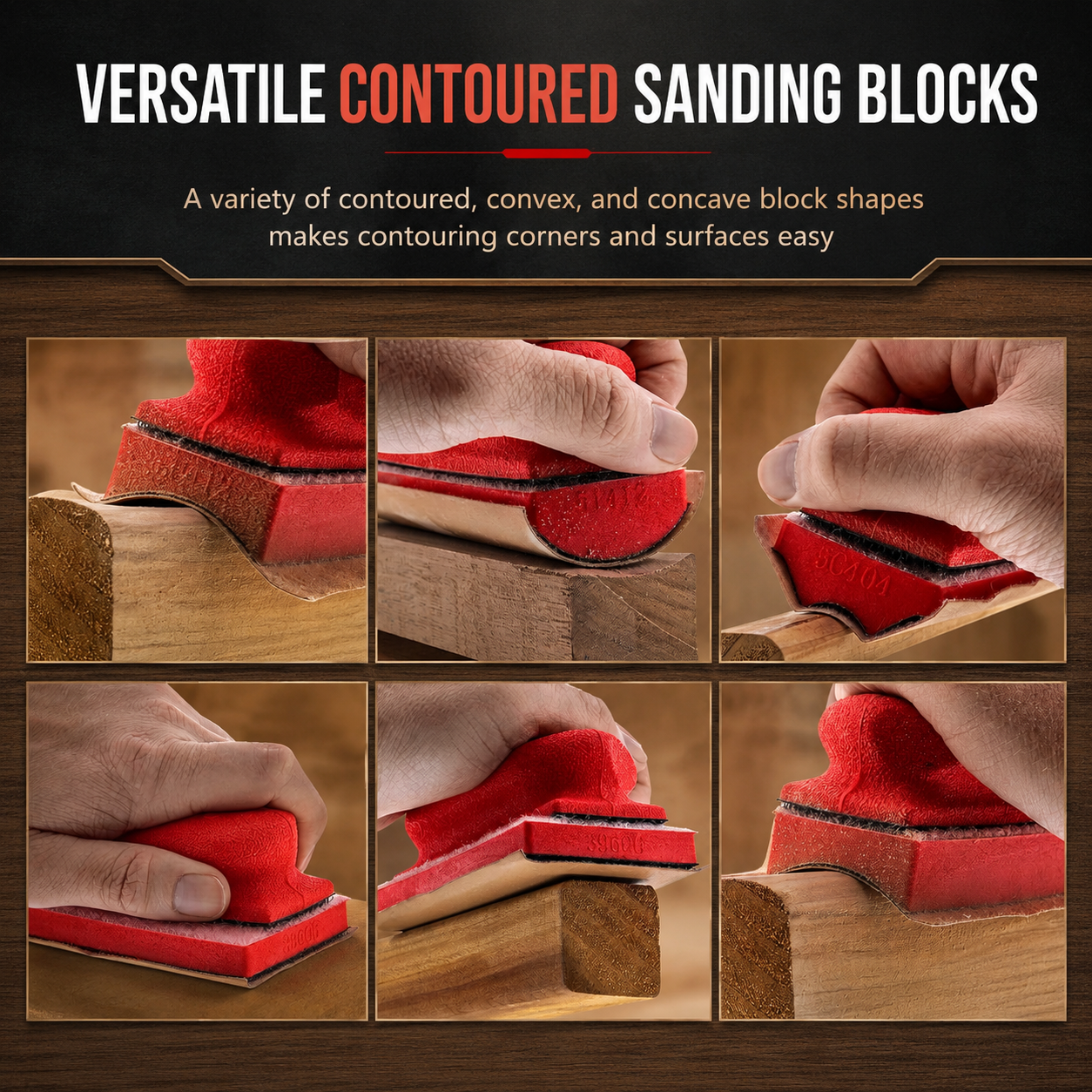Sanding Block Set🛠️Master every curve, groove, and corner with effortless precision. 🛠️