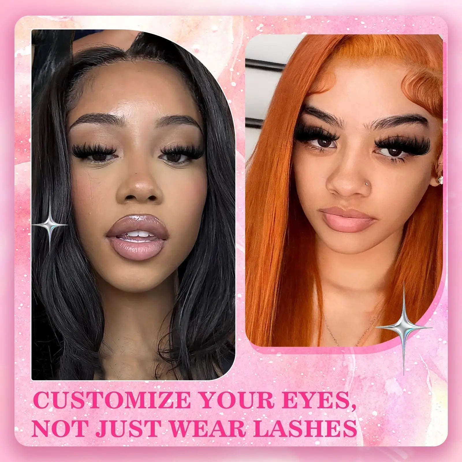 Fluffy Lash Clusters Thick 280D Volume Eyelash Clusters 12-25Mm Wispy Individual Lashes D Curly Cluster Eyelash Extensions DIY Lash Extension for Beginners